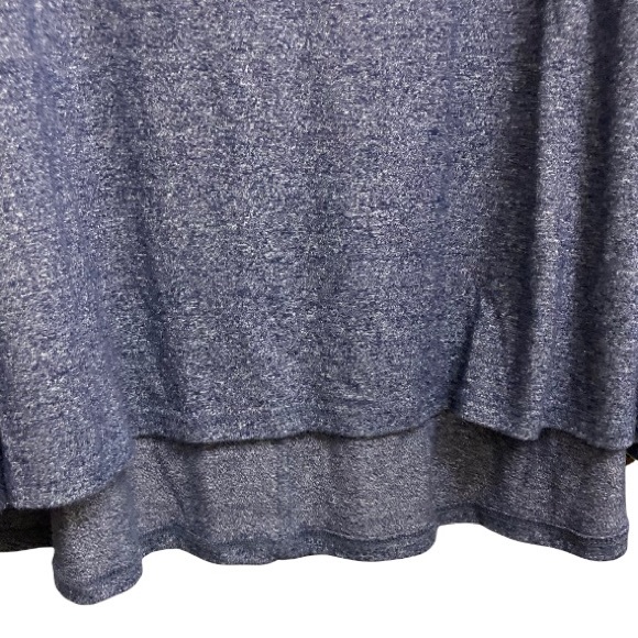 LULAROE High Low SIMPLY COMFORTABLE Blue Tunic Long Tee Mini Dress Womens Large - Picture 10 of 15